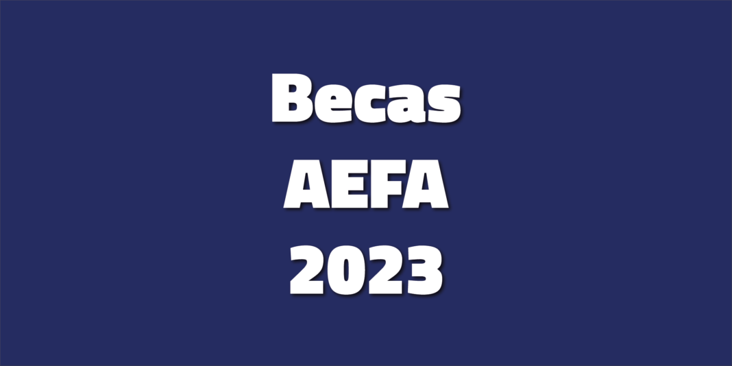Abierta la inscripción para las Becas AEFA 2023.