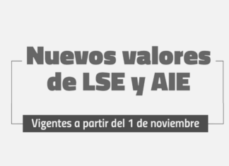 Nuevos valores de LSE y AIE