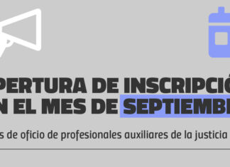 Apertura de Inscripción de Auxiliares de la Justicia para Listados de Peritos 2025